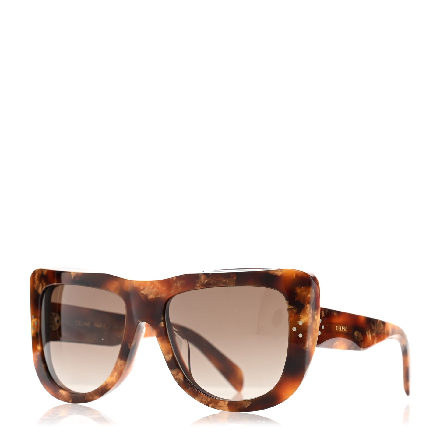 Acetate Square Sunglasses CL40157U Brown