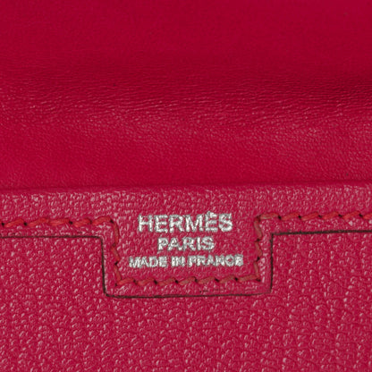 Hermes Chèvre Mysore Jige Elan 29 Clutch Rose Shocking 5 of 8