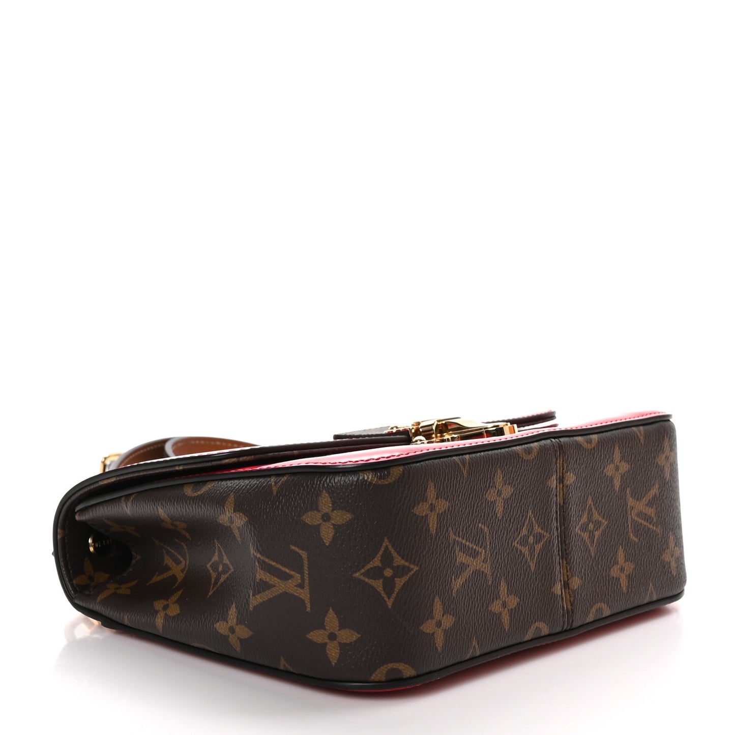 Patent Calfskin Monogram Cherrywood BB Scarlet