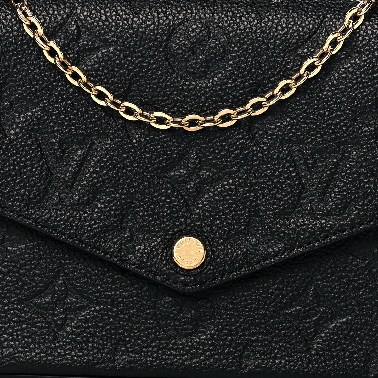Empreinte Pochette Felicie Chain Wallet Black