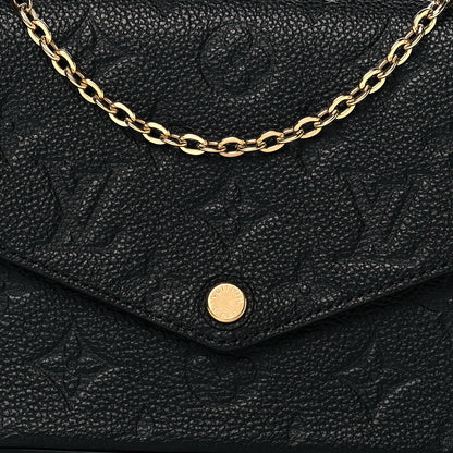 Louis Vuitton Empreinte Pochette Felicie Chain Wallet Black 8 of 10