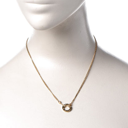 Cartier 18K Yellow Gold 2 Diamond LOVE Necklace 2 of 8