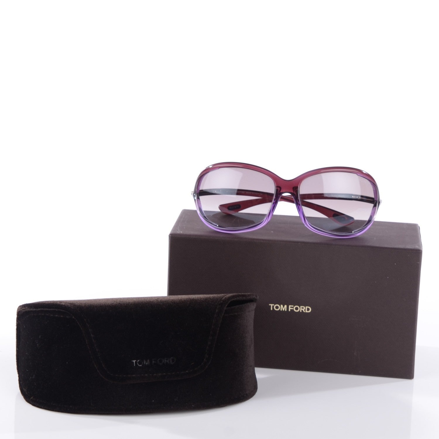 Tom Ford Jennifer Sunglasses TF8 Purple 3 of 6