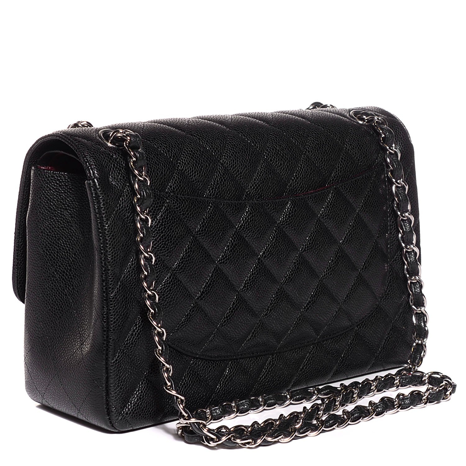 Chanel Caviar Quilted Jumbo Double Flap Black 3 of 8