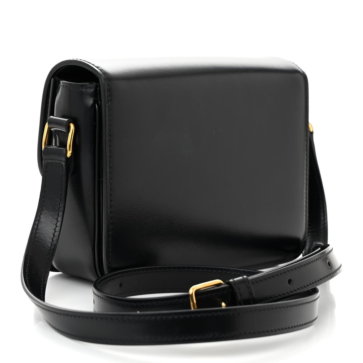 Shiny Calfskin Medium Triomphe Black