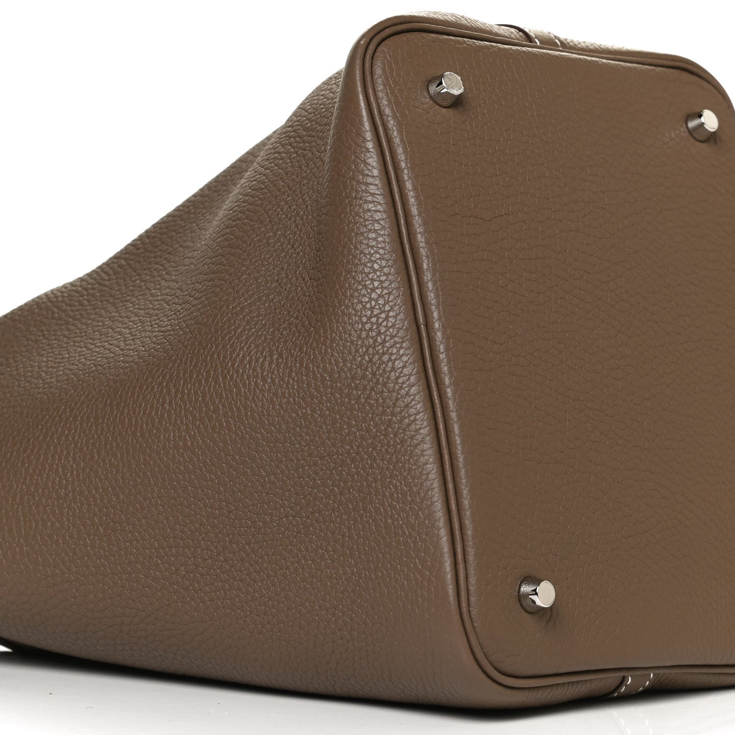 Hermes Taurillon Clemence Picotin Lock 22 MM Etoupe 8 of 9