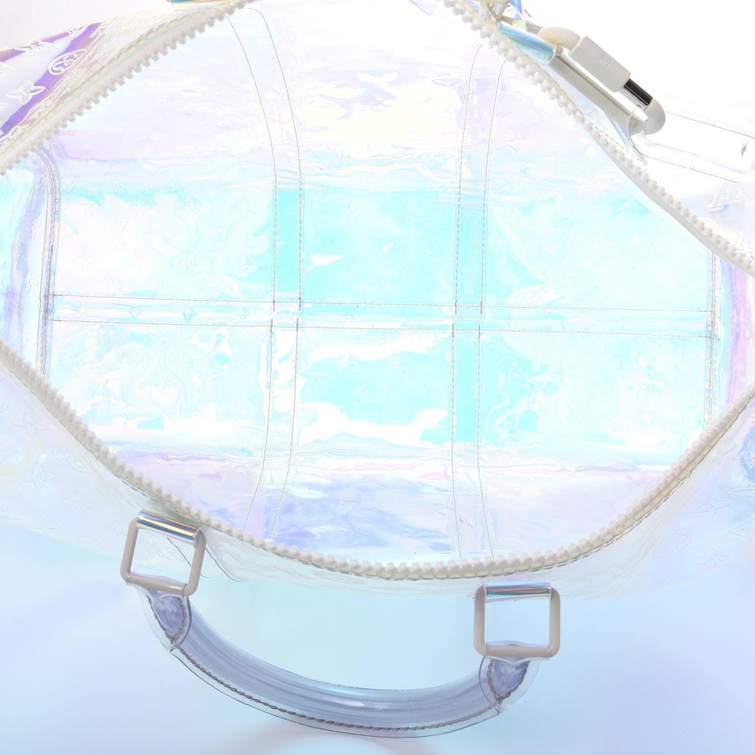 Louis Vuitton PVC Monogram Keepall Bandouliere 50 Iridescent Prism 4 of 9