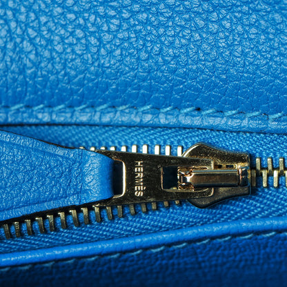 Hermes Evercolor Kelly Retourne 28 Bleu Hydra 12 of 35