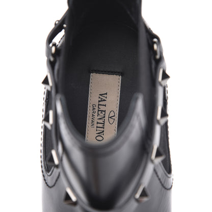 Valentino Garavani Calfskin Rockstud Chelsea 85mm Ankle Boots 39 Black 8 of 9