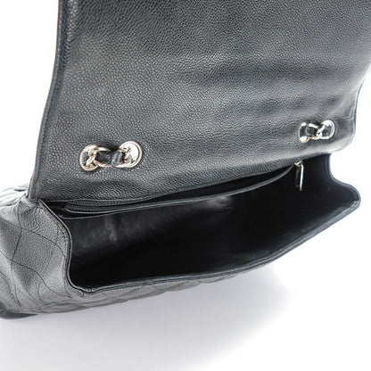 Chanel Caviar Quilted Jumbo Single Flap Black 6 of 9