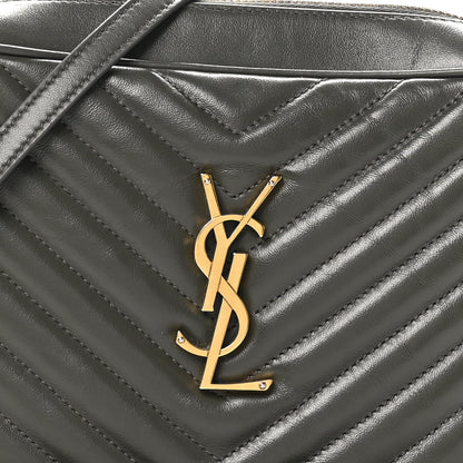 Saint Laurent Calfskin Matelasse Monogram Lou Camera Bag Military Olive 8 of 10