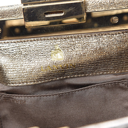 Lanvin Metallic Trilogy Bowling Mini Crossbody Gold 7 of 16