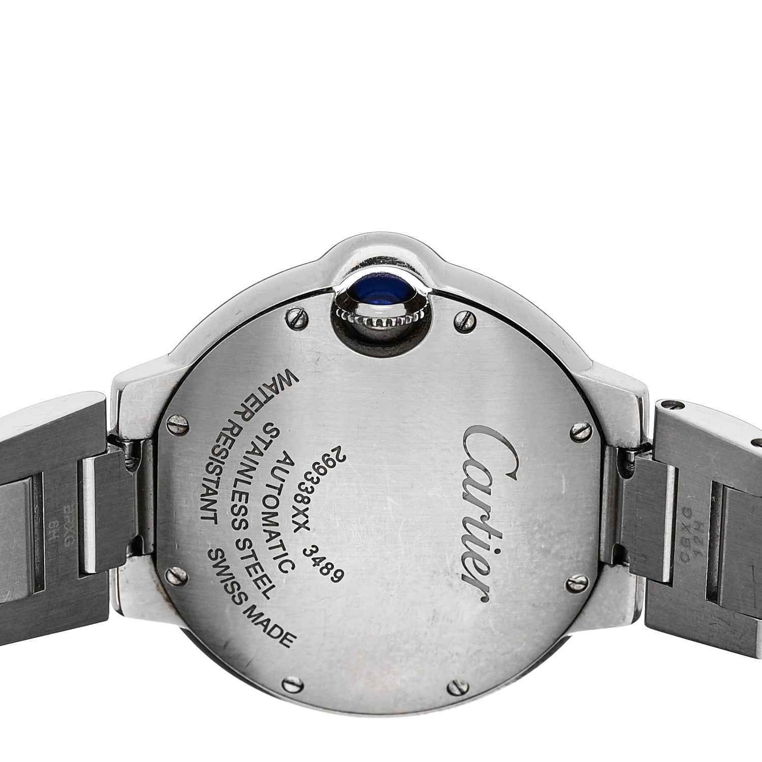 Cartier Stainless Steel Diamond 33mm Ballon Bleu De Cartier Automatic Watch 4 of 4