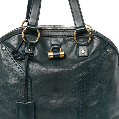 Saint Laurent Calfskin Large Muse Turquoise 8 of 13