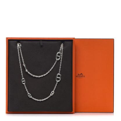Hermes Sterling Silver Farandole Necklace 120 4 of 4