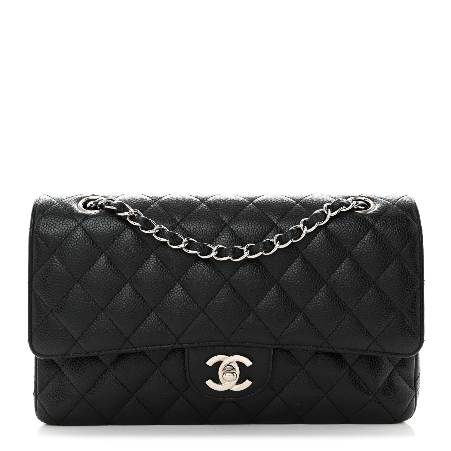 Chanel Caviar Quilted Medium Double Flap Black 1 of 10