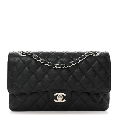 Chanel Caviar Quilted Medium Double Flap Black 1 of 10