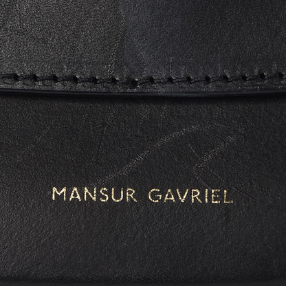 Mansur Gavriel Calfskin Flap Crossbody Bag Black 8 of 8