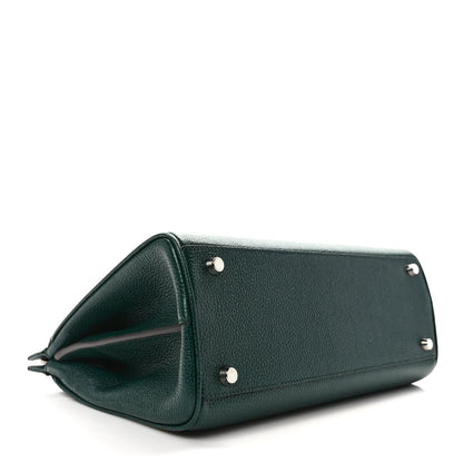 Gucci Grainy Calfskin Small Zumi Top Handle Bag Vintage Green 4 of 10