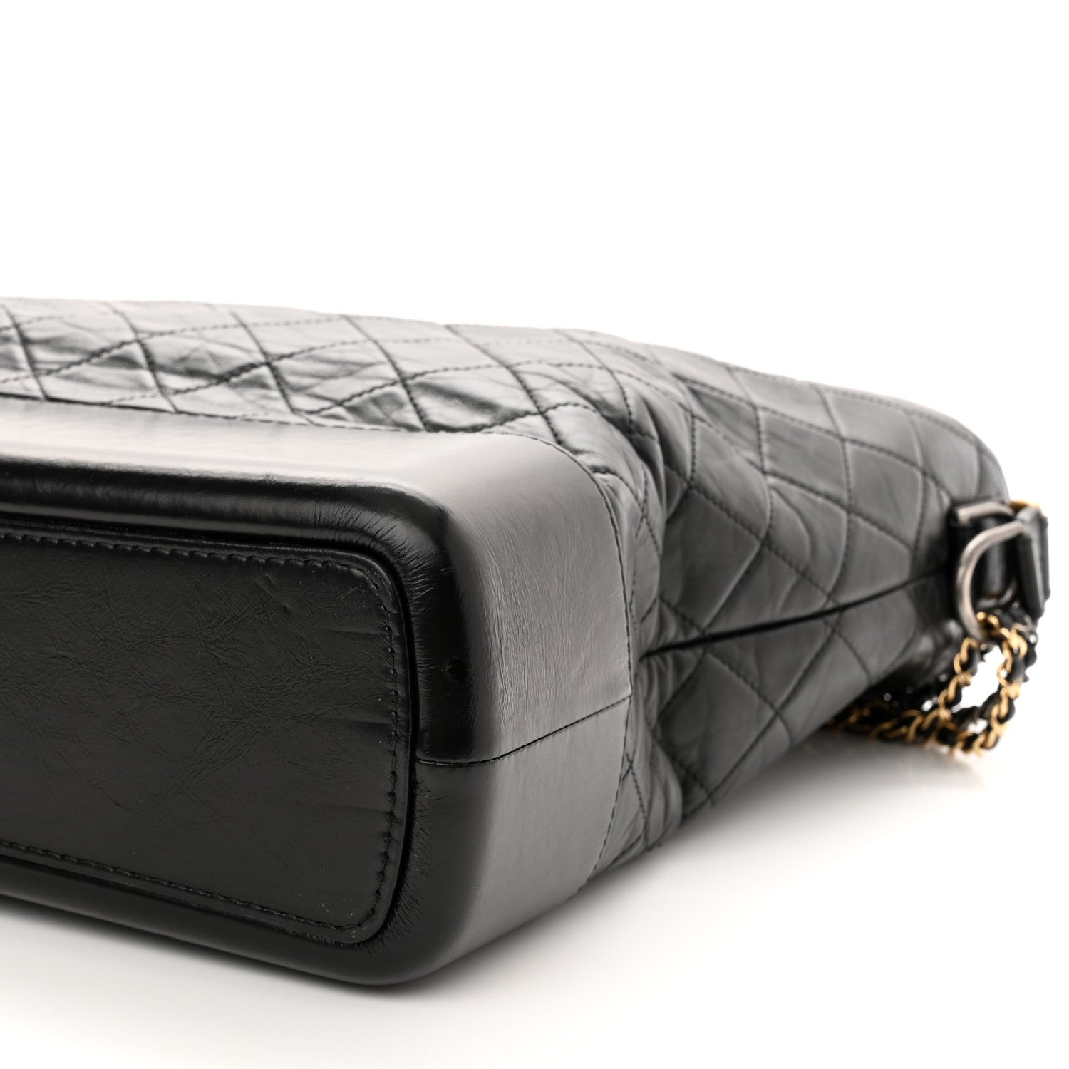 Chanel Aged Calfskin Quilted Maxi Gabrielle Hobo Black 10 of 11