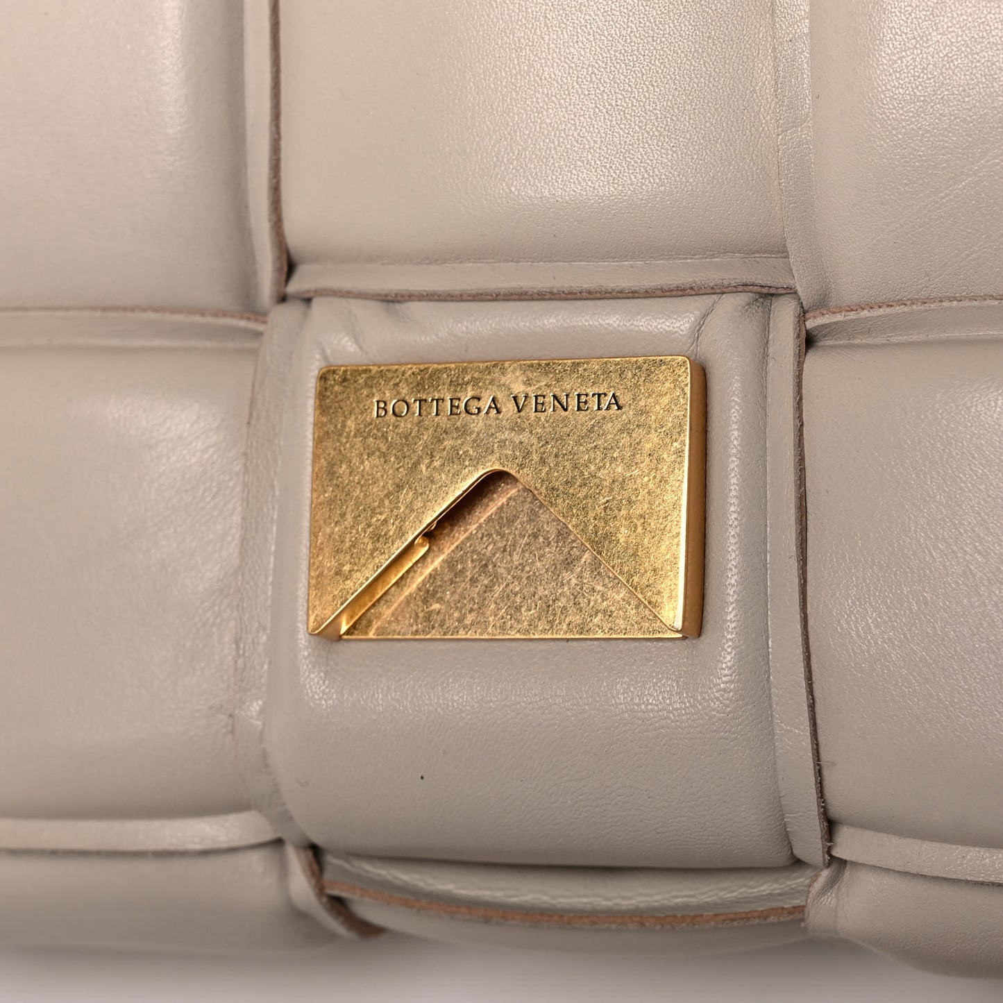 Nappa Maxi Intreccio Padded Cassette Crossbody Bag Plaster