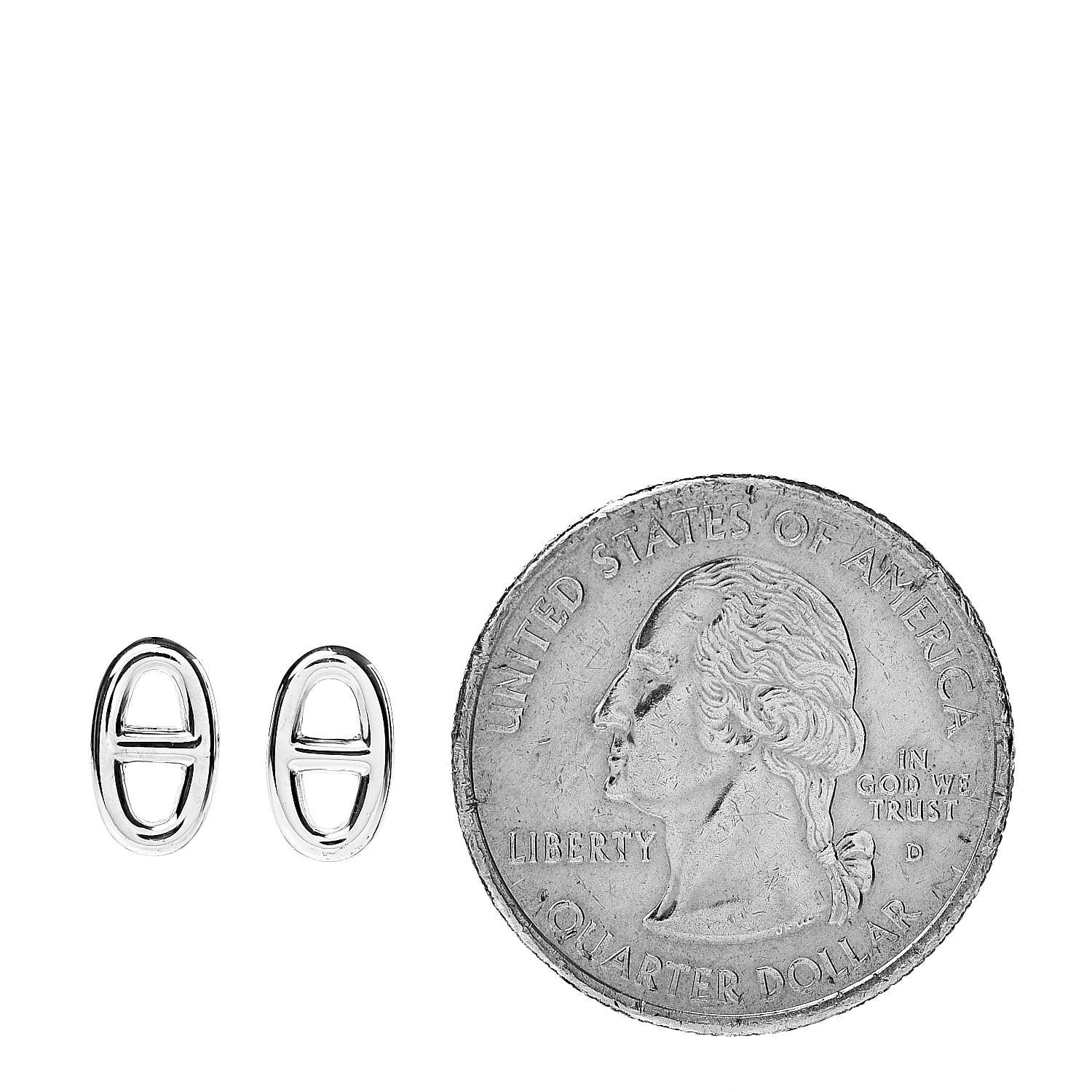 Hermes Sterling Silver TPM Farandole Earrings 2 of 4