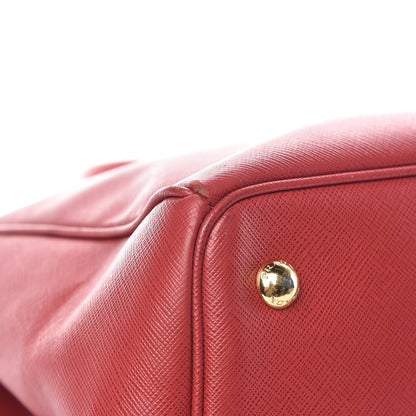 Prada Saffiano Large Galleria Double Zip Tote Fuoco 5 of 19