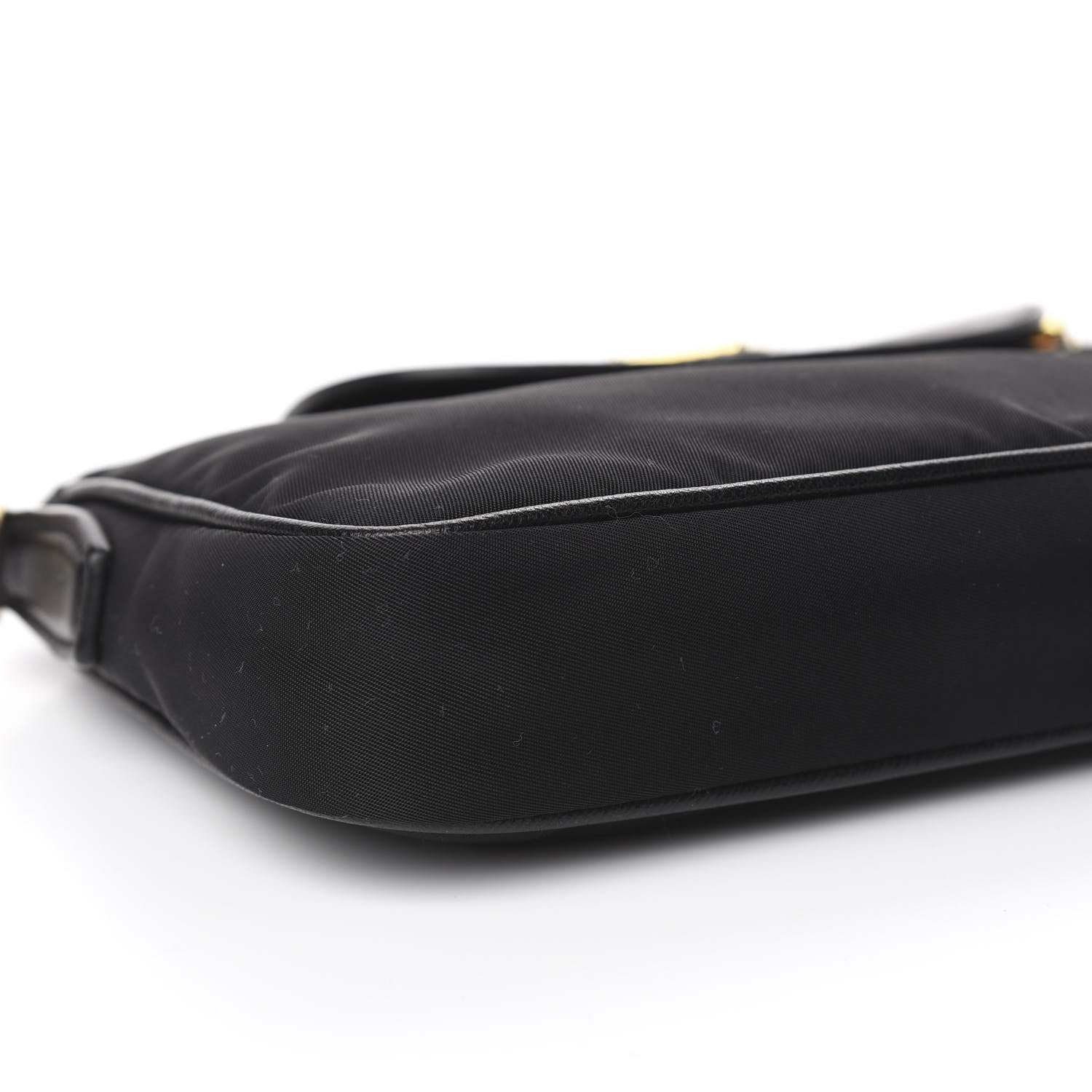 Prada Tessuto Nylon Saffiano Crossbody Bag Black 9 of 11