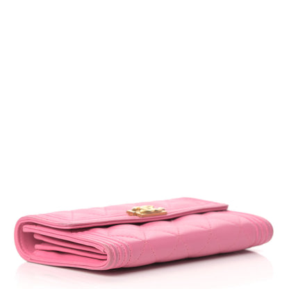 Chanel Lambskin Quilted Medium Boy Flap Wallet Pink 4 of 14