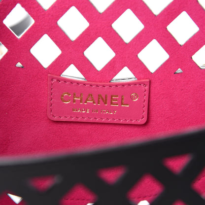 Chanel Lambskin Small Sea Through Flap Black 12 of 15