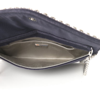Judith Leiber Envelope Clutch Silver Slate 6 of 13