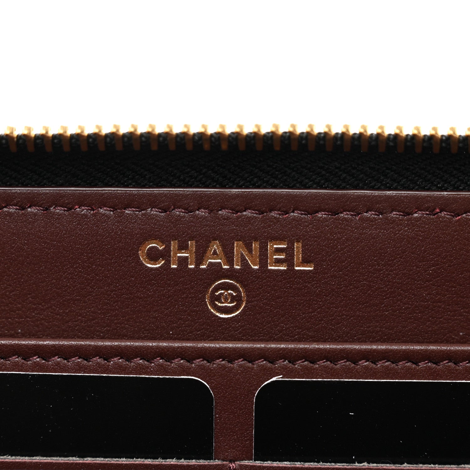Chanel Caviar Quilted Large Gusset Zip Around Wallet Black 6 of 8