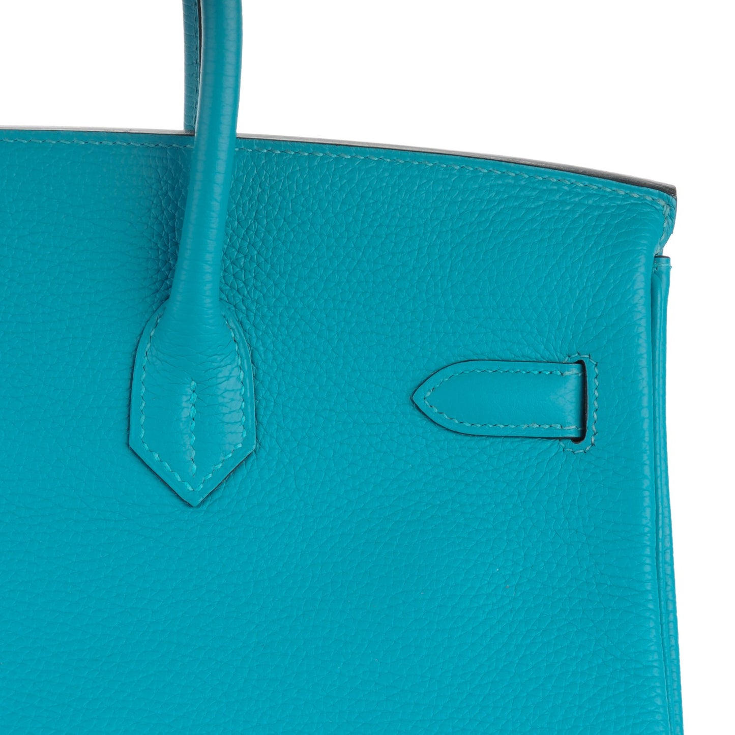 Taurillon Clemence Birkin 35 Turquoise