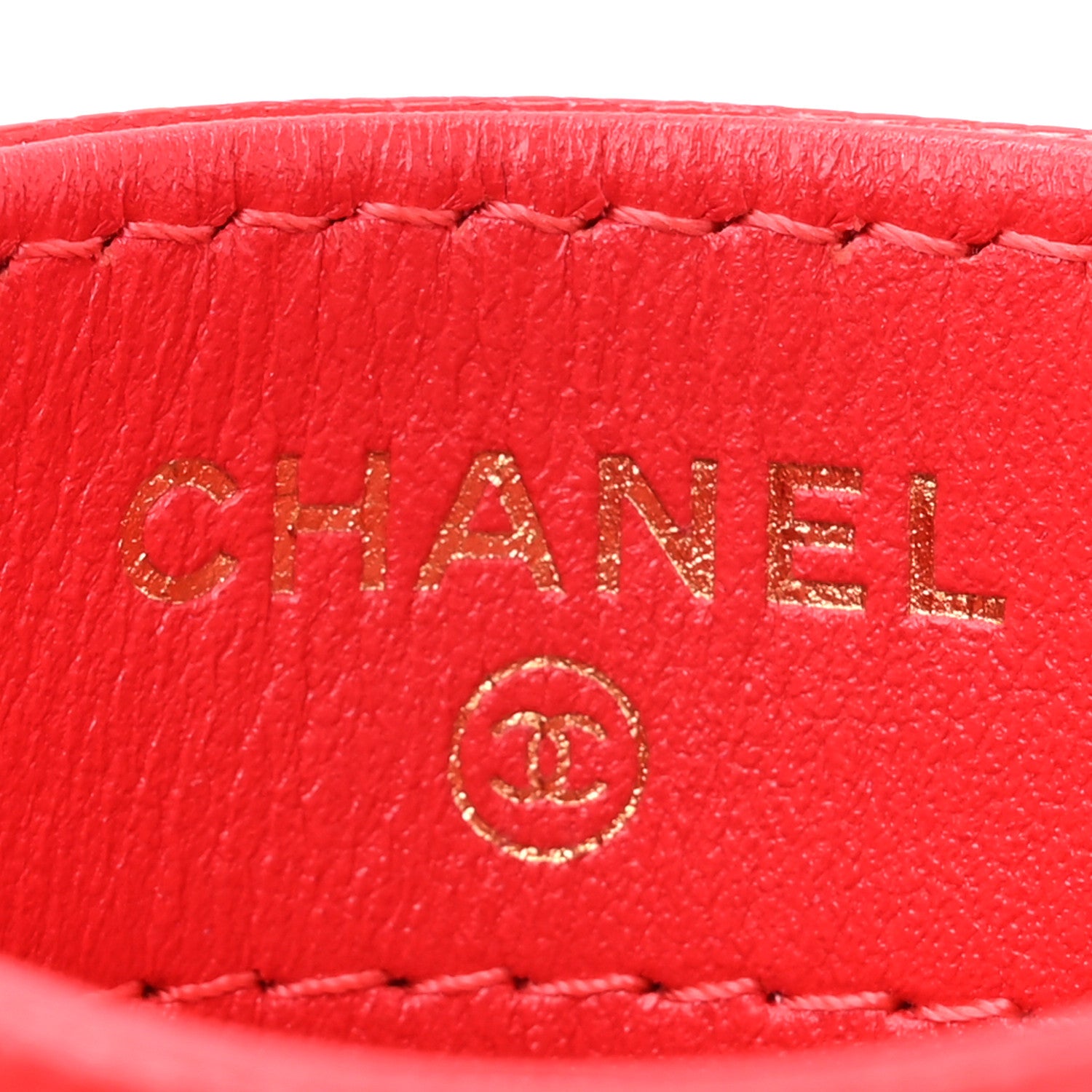 Chanel Caviar Quilted Card Holder Red 6 of 13