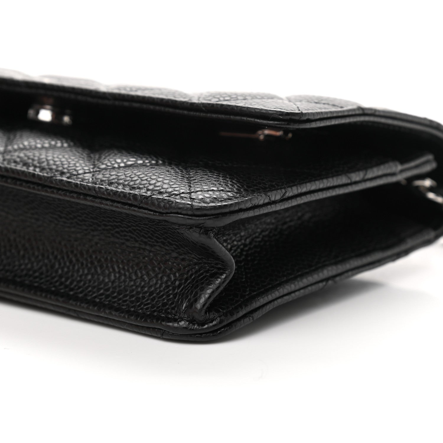 Chanel Caviar Quilted Wallet On Chain WOC Black 11 of 12