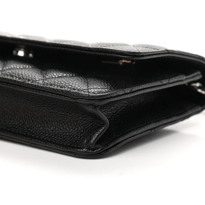 Chanel Caviar Quilted Wallet On Chain WOC Black 11 of 12