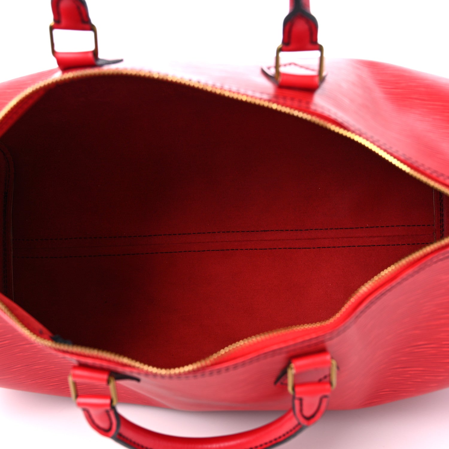 Louis Vuitton Epi Speedy 40 Castillan Red 4 of 14
