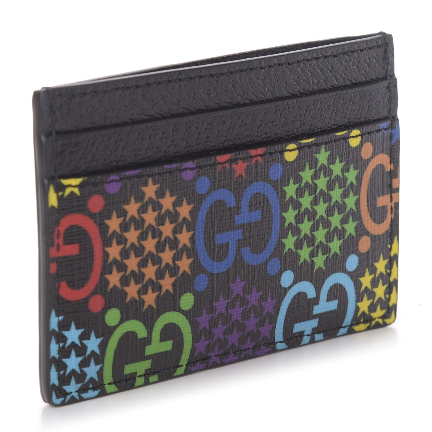 Gucci GG Supreme Monogram Psychedelic Card Holder Black 3 of 7