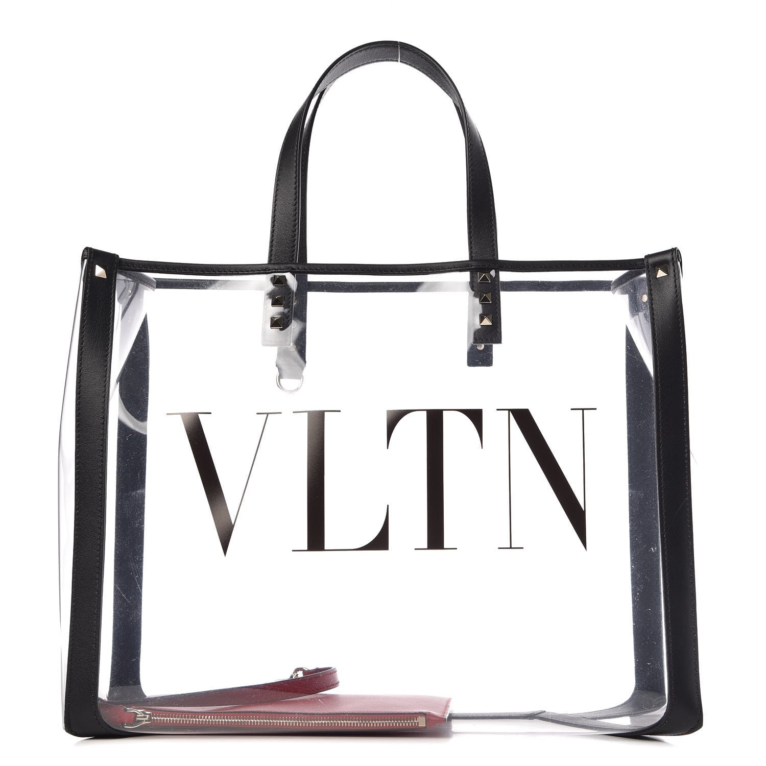Valentino Garavani Plexy VLTN Shopping Bag Transparent 1 of 9