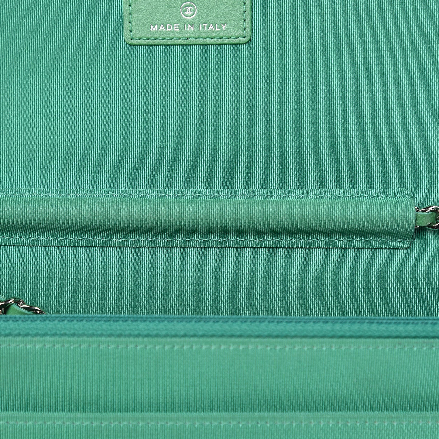 Tweed Fringe Wallet On Chain WOC Black Green