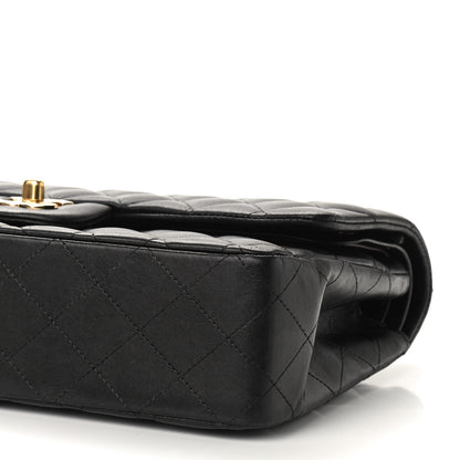 Chanel Lambskin Quilted Medium Double Flap Black 9 of 12