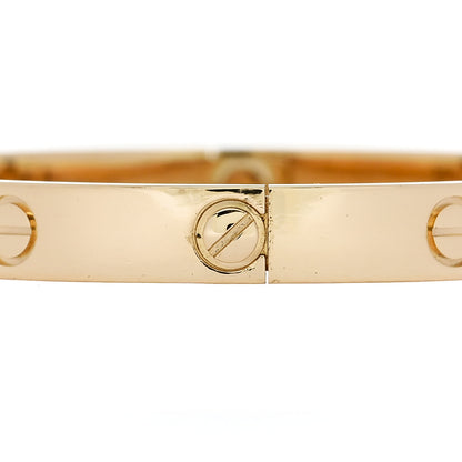 Cartier 18K Yellow Gold LOVE Bracelet 17 4 of 9