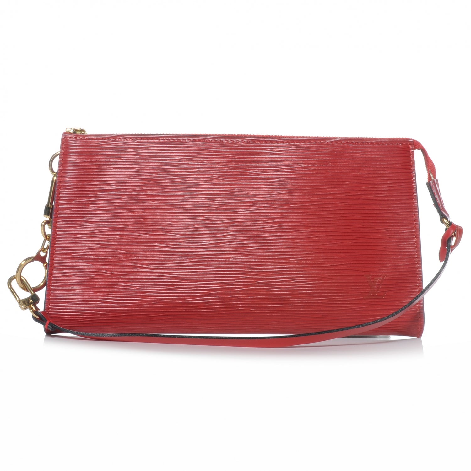 Louis Vuitton Epi Pochette Accessories 24 Red 1 of 7