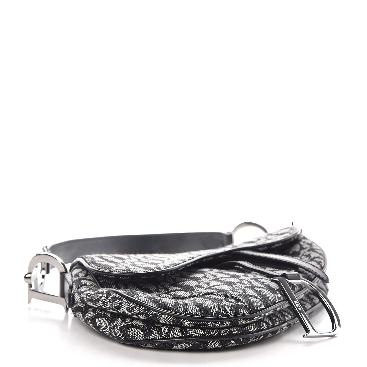 Monogram Saddle Bag Black