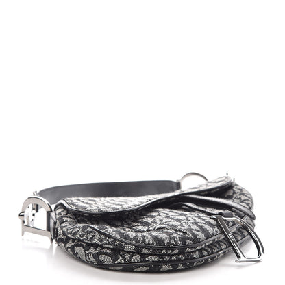 Christian Dior Monogram Saddle Bag Black 4 of 7
