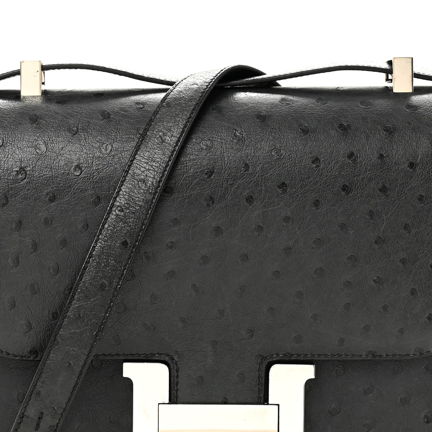 Hermes Ostrich Constance 24 Bleu Iris 8 of 14