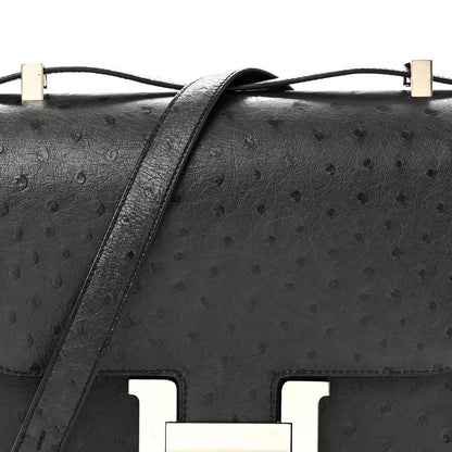 Hermes Ostrich Constance 24 Bleu Iris 8 of 14