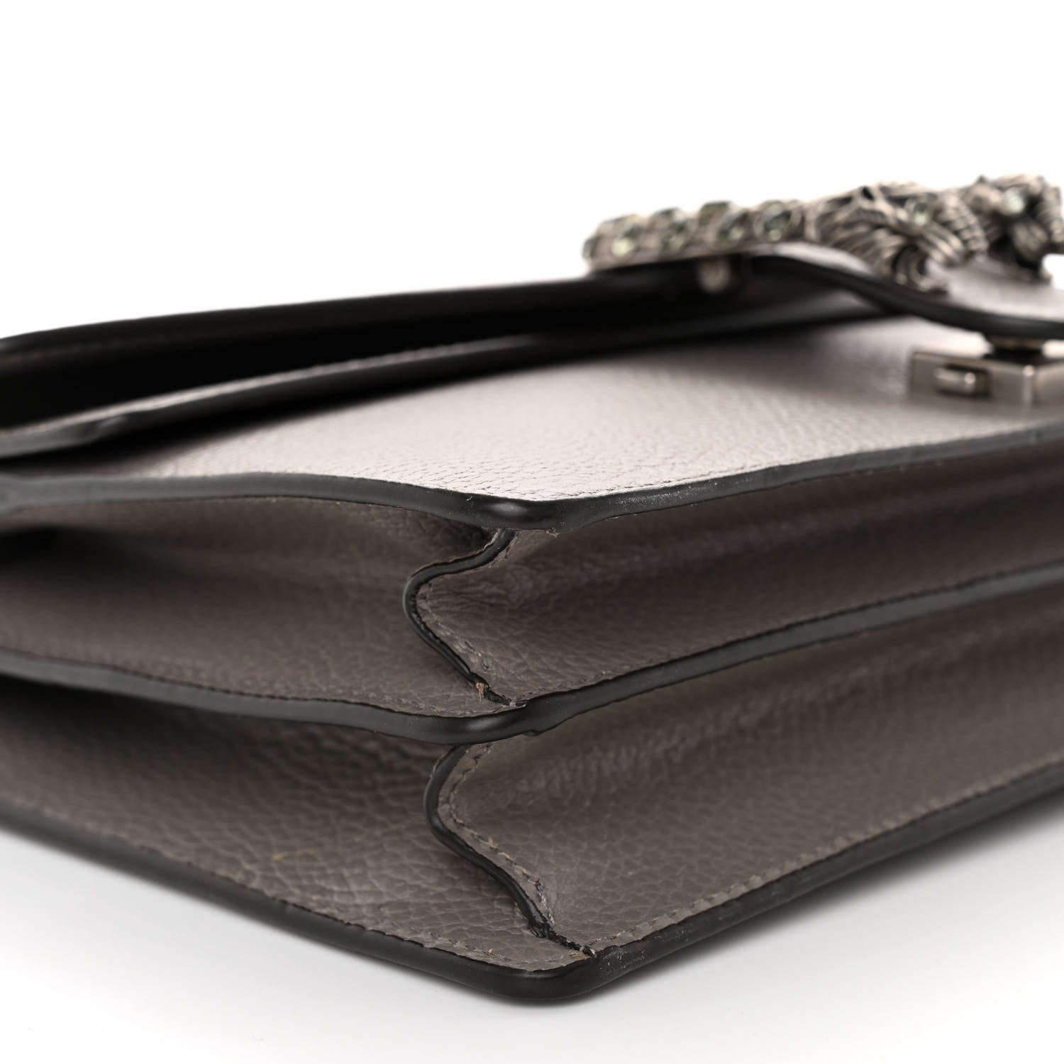 Gucci Pebbled Calfskin Small Dionysus Shoulder Bag Dusty Grey 8 of 9