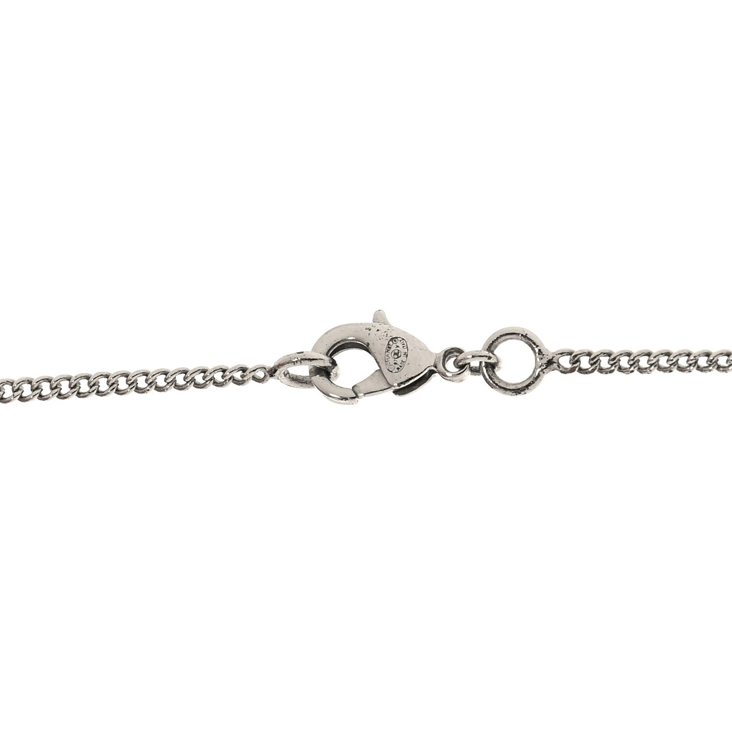 Crystal Timeless CC Necklace Silver