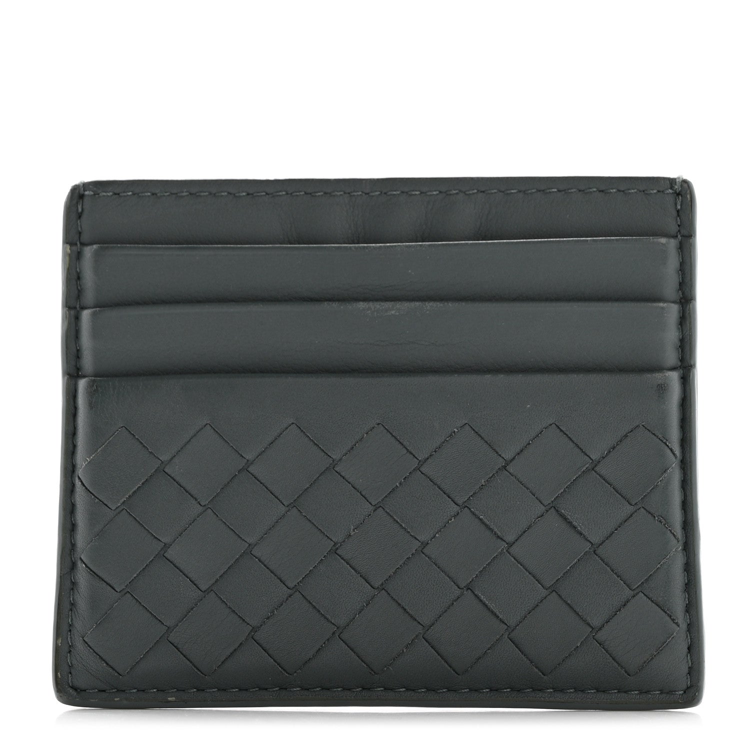Bottega Veneta Nappa Intrecciato Card Holder Ardoise 1 of 12
